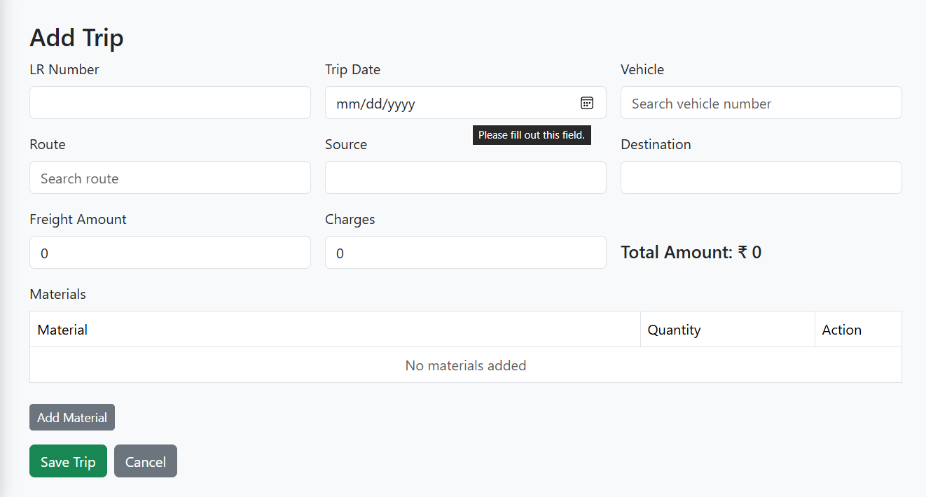 Trips Module